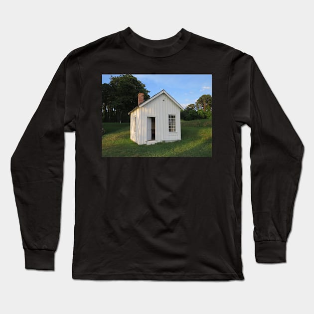 Little White Building Long Sleeve T-Shirt by ToniaDelozier